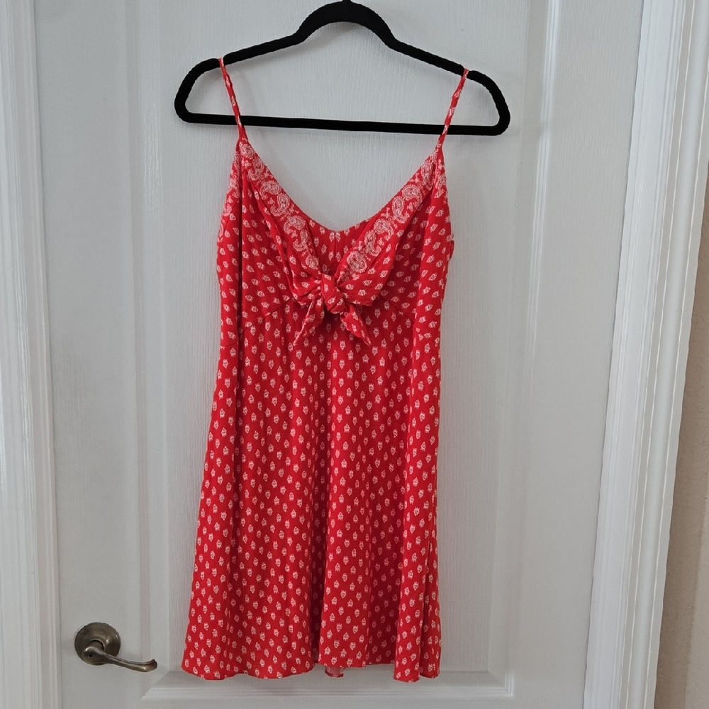 Gianni Bini Red Patterned Chemise
